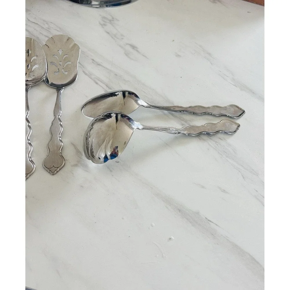 Oneida‎ VALERIE Stainless Distinction Deluxe HH Serving Set Flatware Lot of 9